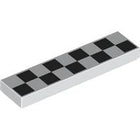 LEGO® los onderdeel Tegel met Motief in kleur Wit 2431pb0905
