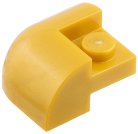 LEGO® los onderdeel Dakpan Gebogen in kleur Parel Goud 5846