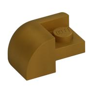 LEGO® los onderdeel Dakpan Gebogen in kleur Parel Goud 5846