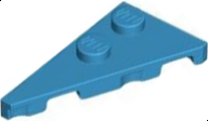 Plaatje in Gallery viewer laden, LEGO® los onderdeel Wig Plaat Donker Azuurblauw 65429