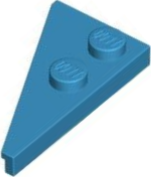 Plaatje in Gallery viewer laden, LEGO® los onderdeel Wig Plaat Donker Azuurblauw 65426