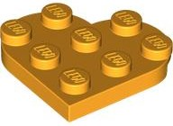 Plaatje in Gallery viewer laden, LEGO® los onderdeel Plaat Rond Helder Licht Oranje 39613