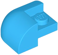 Plaatje in Gallery viewer laden, LEGO® los onderdeel Dakpan Gebogen Donker Azuurblauw 5846