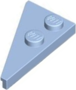 Plaatje in Gallery viewer laden, LEGO® los onderdeel Wig Plaat Helder Lichtblauw 65426