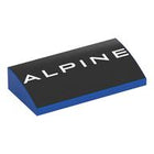LEGO® onderdeel Dakpan Gebogen met Motief Blauw 88930pb183