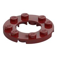 LEGO® los onderdeel Plaat Rond in kleur Donkerrood 11833