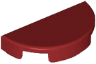 LEGO® los onderdeel Tegel Rond in kleur Donkerrood 1748