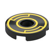LEGO® los onderdeel Tegel Rond met Motief Zwart 15535pb15