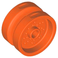 Plaatje in Gallery viewer laden, LEGO® los onderdeel Wiel in kleur Roodachtig Oranje 66727