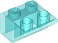LEGO® onderdeel Dakpan Omgekeerd Doorzichtig Lichtblauw 7261