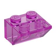 Plaatje in Gallery viewer laden, LEGO® onderdeel Dakpan Omgekeerd Doorzichtig Donkerroze 7261