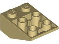 Plaatje in Gallery viewer laden, LEGO® los onderdeel Dakpan Omgekeerd in kleur Geelbruin 2752