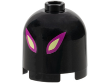 Plaatje in Gallery viewer laden, LEGO® los onderdeel Steen Rond met Motief Zwart 30151pb08