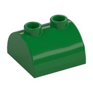 Plaatje in Gallery viewer laden, LEGO® los onderdeel Dakpan Gebogen in kleur Groen 30165