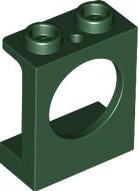 Plaatje in Gallery viewer laden, LEGO® los onderdeel Raamkozijn in kleur Donkergroen 7276