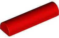 Plaatje in Gallery viewer laden, LEGO® los onderdeel Dakpan Gebogen in kleur Rood 79756
