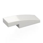 LEGO® los onderdeel Dakpan Gebogen in kleur Wit 7302