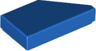 LEGO® los onderdeel Tegel Aangepast in kleur Blauw 5091