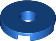 Plaatje in Gallery viewer laden, LEGO® los onderdeel Tegel Rond in kleur Blauw 15535