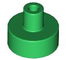 LEGO® los onderdeel Tegel Rond in kleur Groen 20482