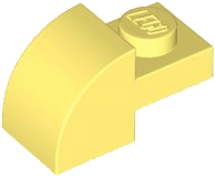 LEGO® los onderdeel Dakpan Gebogen Helder Lichtgeel 5841