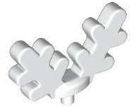 LEGO® los onderdeel Hoofddeksel Accessoire in kleur Wit 1613