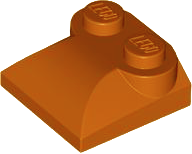 LEGO® los onderdeel Dakpan Gebogen Donker Oranje 47457