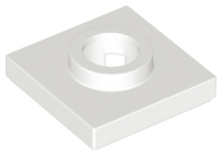 LEGO® los onderdeel Draaischijf in kleur Wit 27448