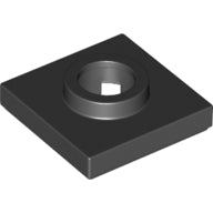 LEGO® los onderdeel Draaischijf in kleur Zwart 27448