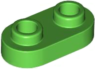 Plaatje in Gallery viewer laden, LEGO® los onderdeel Plaat Rond in kleur Fel Groen 35480