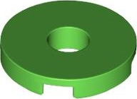 Plaatje in Gallery viewer laden, LEGO® los onderdeel Tegel Rond in kleur Fel Groen 15535