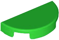 LEGO® los onderdeel Tegel Rond in kleur Fel Groen 1748