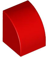 Plaatje in Gallery viewer laden, LEGO® los onderdeel Dakpan Gebogen in kleur Rood 7126