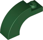 LEGO® los onderdeel Steen Boog in kleur Donkergroen 5843