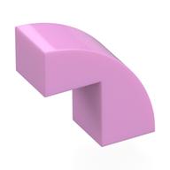 LEGO® los onderdeel Dakpan Gebogen in kleur Fel Roze 5907