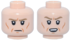 LEGO® los onderdeel Hoofd in kleur Lichte Noga 3626pb3997