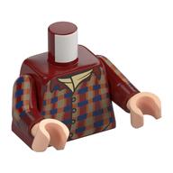 LEGO® los onderdeel Lijf met Motief Donkerrood 973pb6094c01