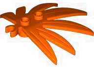 Plaatje in Gallery viewer laden, LEGO® los onderdeel Plant &amp; Struik Roodachtig Oranje 10884