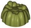 LEGO® los onderdeel Haar in kleur Olijfgroen 68212