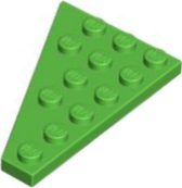 Plaatje in Gallery viewer laden, LEGO® los onderdeel Wig Plaat in kleur Fel Groen 48205