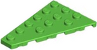 LEGO® los onderdeel Wig Plaat in kleur Fel Groen 48208