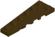 Plaatje in Gallery viewer laden, LEGO® los onderdeel Wig Plaat in kleur Donker Bruin 78443