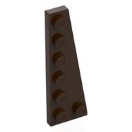 LEGO® los onderdeel Wig Plaat in kleur Donker Bruin 78444
