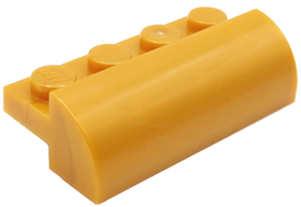 LEGO® los onderdeel Dakpan Gebogen in kleur Parel Goud 5842