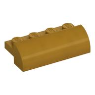 LEGO® los onderdeel Dakpan Gebogen in kleur Parel Goud 5842