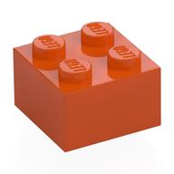 LEGO® los onderdeel Steen in kleur Roodachtig Oranje 3003