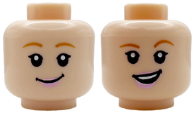 LEGO® los onderdeel Hoofd in kleur Lichte Noga 3626pb3906
