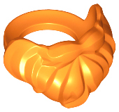 LEGO® los onderdeel Lijf Accessoire in kleur Oranje 93223