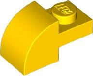 Plaatje in Gallery viewer laden, LEGO® los onderdeel Dakpan Gebogen in kleur Geel 5841