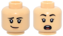 Plaatje in Gallery viewer laden, LEGO® los onderdeel Hoofd Licht Geelbruin 3626pb3867